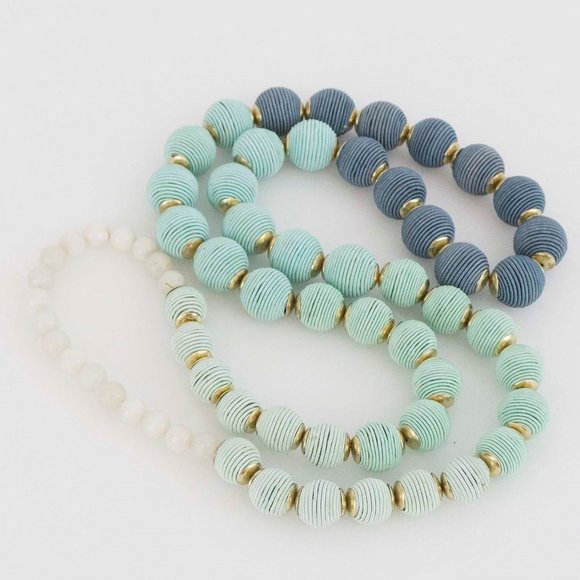 Randi & Will Collection Jewelry - Necklace hand spun silk with semi precious stones